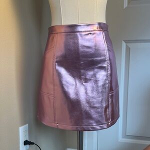 Shimmering Rose Girls Metallic Skirt
